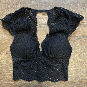 Gilly Hicks Black Lace Bralette Camisole
